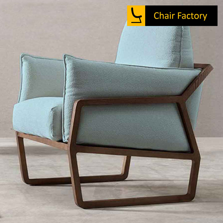 HERTO Sky blue Chair WITH ARMS